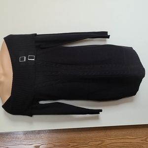 off the shoulder sweater dress